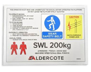 200KG SWL Label